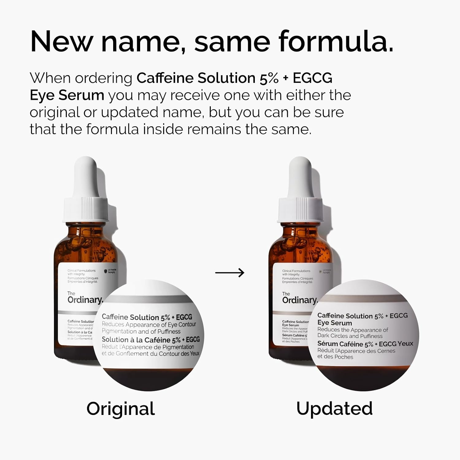 image:imageThe Ordinary Caffeine Solution 5 EGCG Eye Serum Depuffing Eye Serum for Dark Circles and Tired Eyes1 Fl Oz Pack of 2