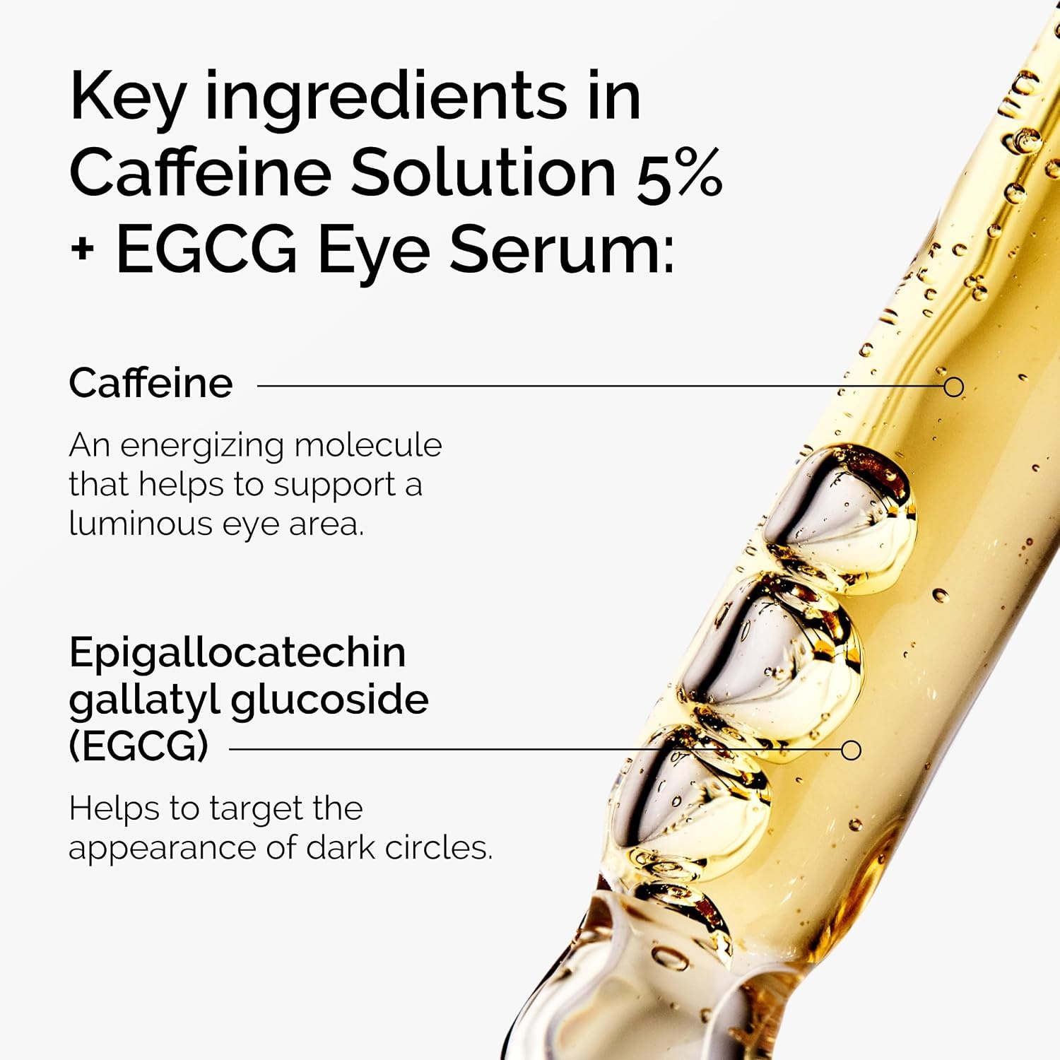 image:imageThe Ordinary Caffeine Solution 5 EGCG Eye Serum Depuffing Eye Serum for Dark Circles and Tired Eyes1 Fl Oz Pack of 2