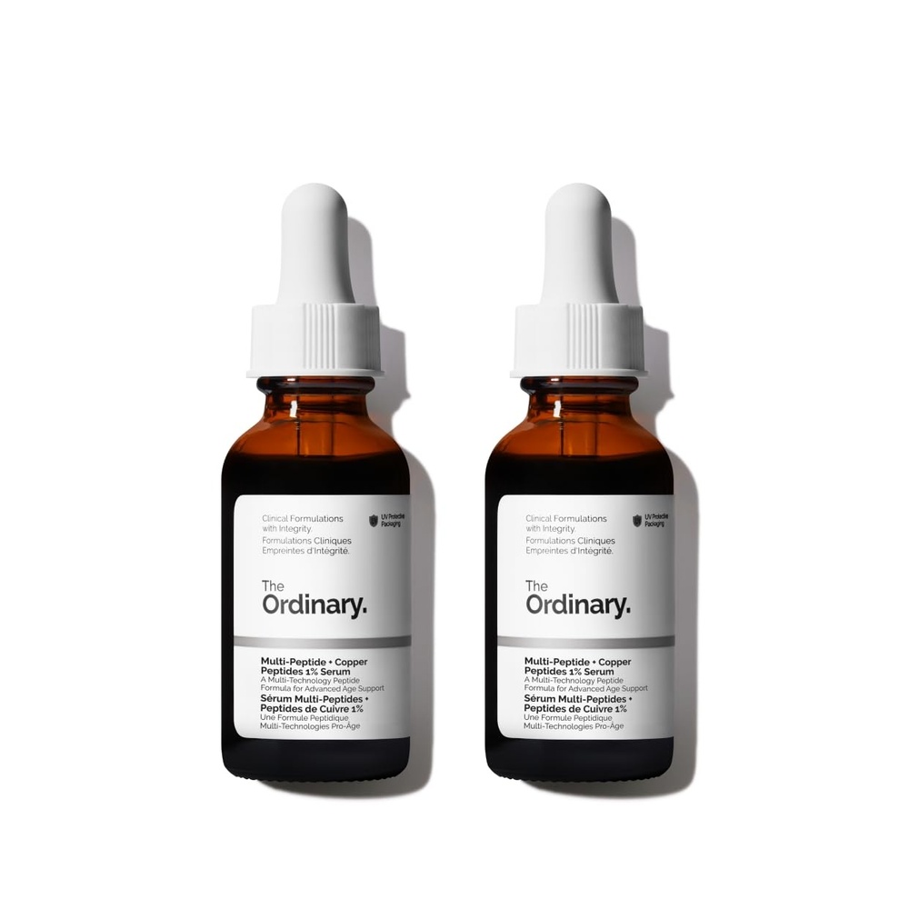 image:imageThe Ordinary MultiPeptide  Copper Peptides 1 GHKCu AntiAging Serum for Fine Lines and Skin Elasticity1 Fl Oz Pack of 2