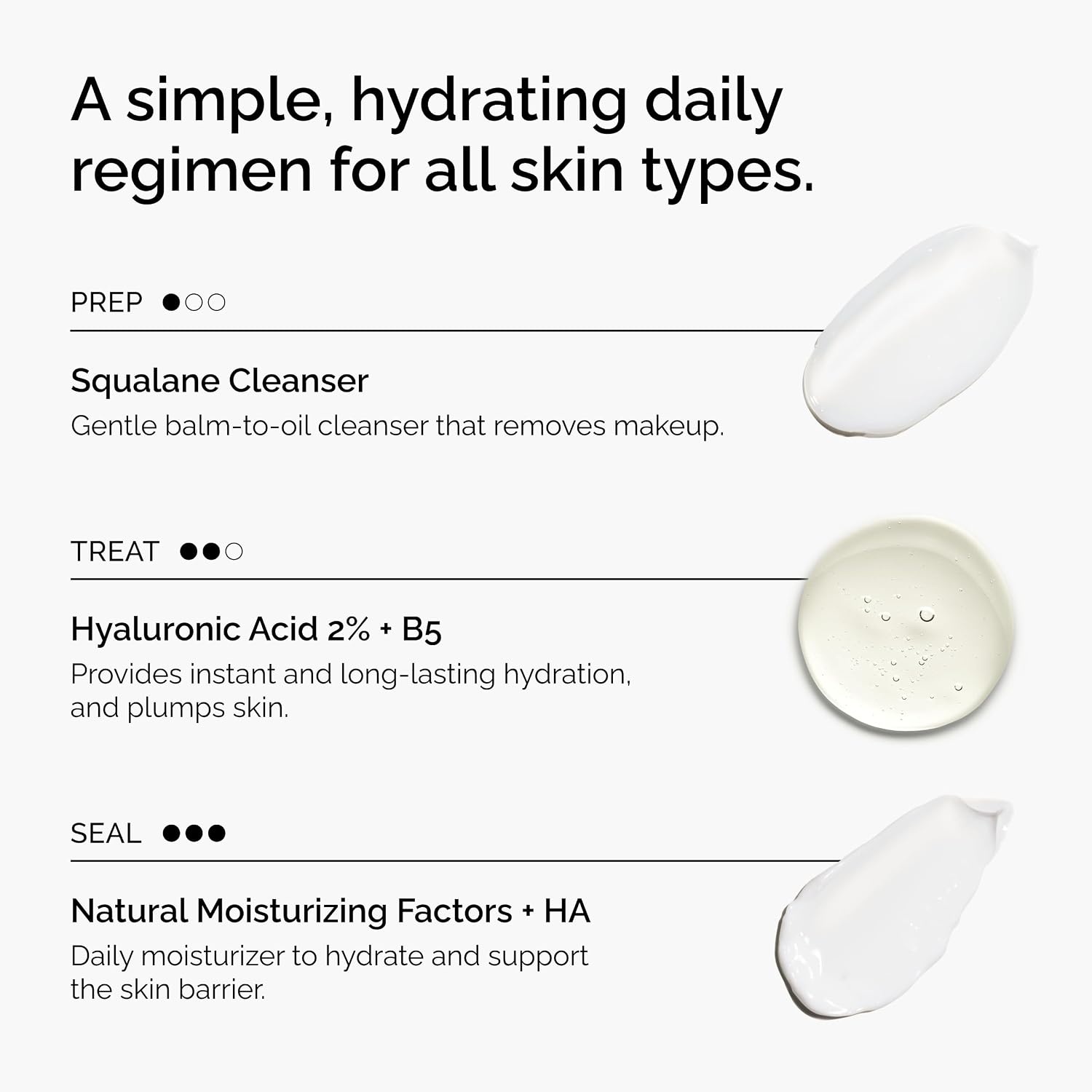 image:imageThe Ordinary The Daily Set Daily Skincare Routine with Squalane Cleanser Hyaluronic Acid 2 B5 and Natural Moisturizing Factors HA Skin Care Set