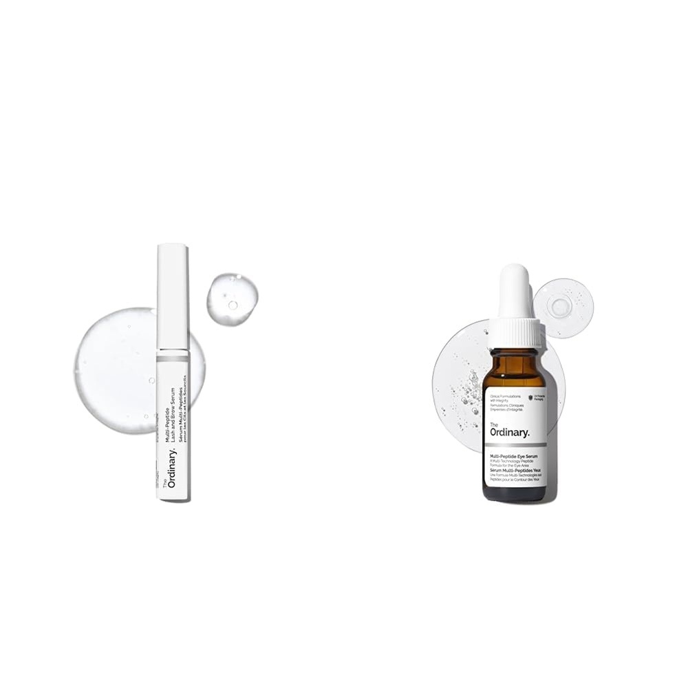 image:imageThe Ordinary The Eye Lash amp Brow Collection Skin Care Bundle Set MultiPeptide Lash and Brow Serum MultiPeptide Eye Serum 05 Fl Oz